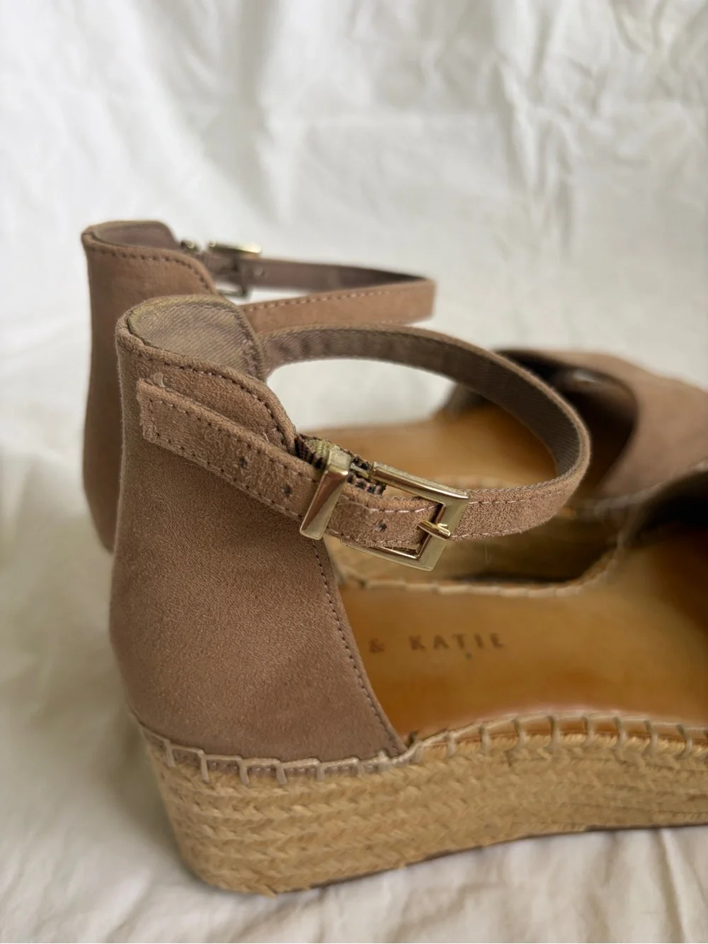 Kelly & Katie Espadrille Platform Sandal in Taupe